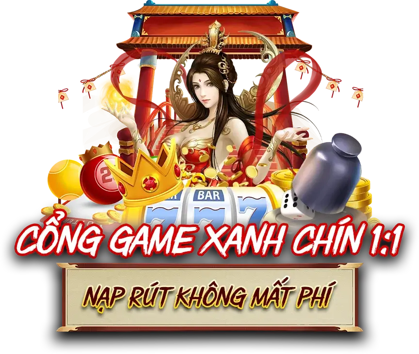 bg sanvip cong game xanh chin