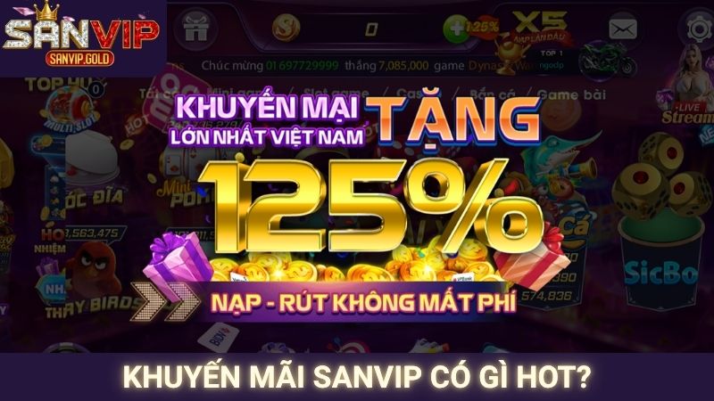 Khuyến Mãi SANVIP 1 Khuyến mãi SANVIP có gì hot?